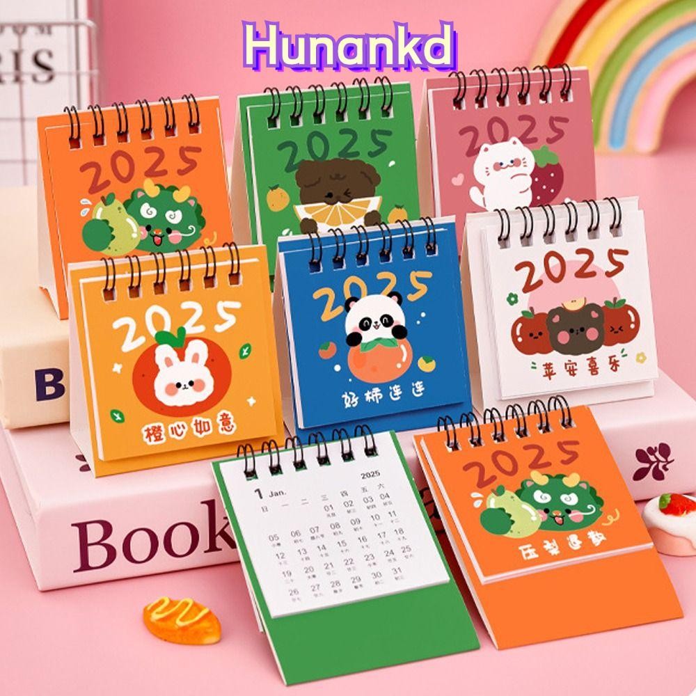 Hunan Mini Desktop Paper Calendar, 2025 Chinese Style Planner Scheduler, Notebook Home Decor Agenda Organizer Home Office Supplies