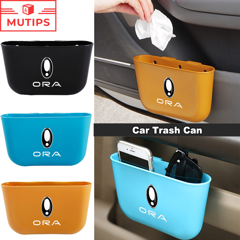 ORA Good Cat 07 ถังขยะในรถ ตกแต่งภายในรถยนต์ กล่องเก็บของ ประตูรถ ประเภทแขวน ถังขยะ Car Accessories