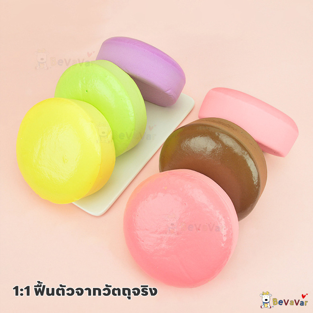 BEVAVAR ของเล่น ของเล่นบีบอัด ขนมปังสร้างสรรค์ สกุชชี่ สุ่มบีบได้ คลายเครียด - รูปที่ 3