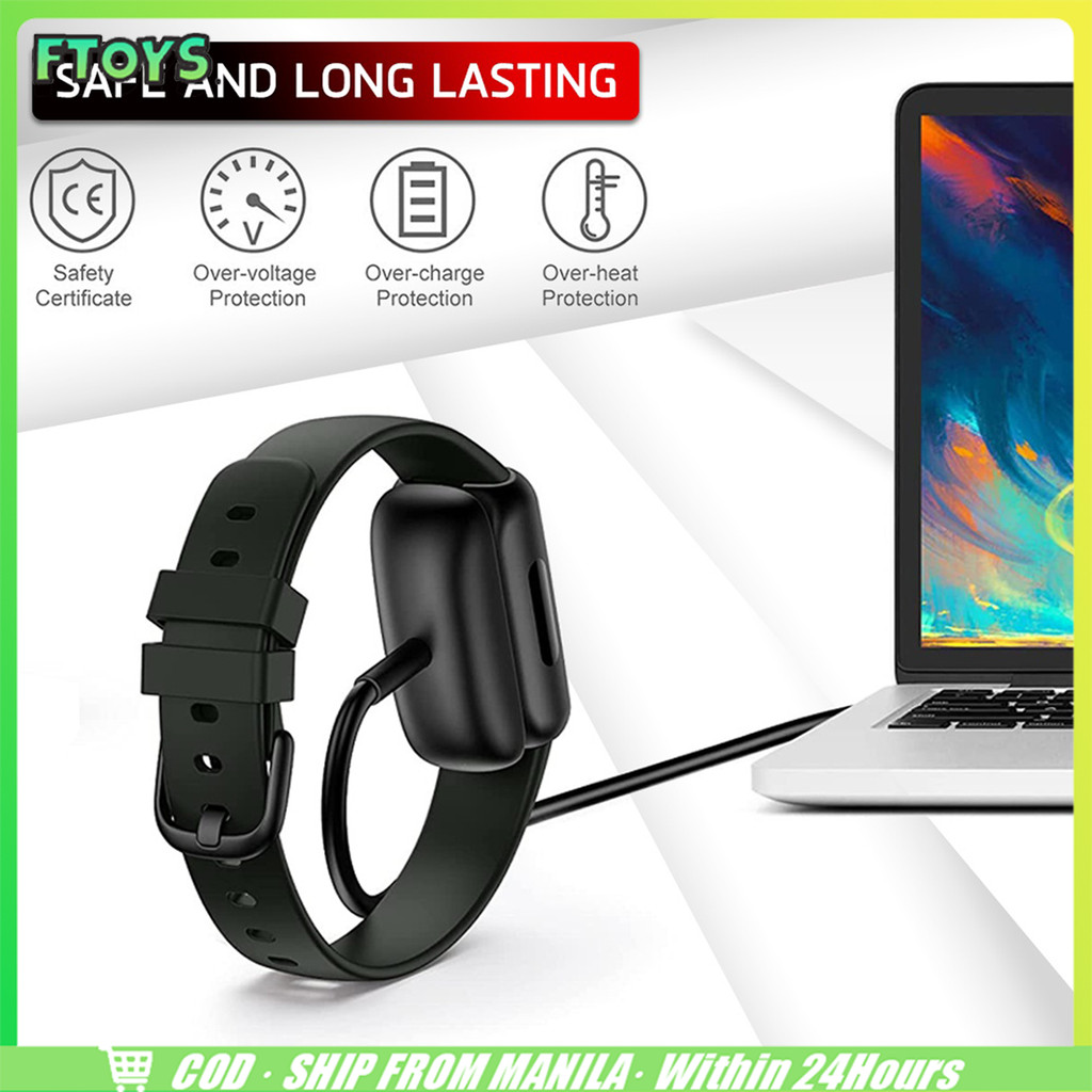 จัดส่งภัยใน24ชั่วโมง สายชาร์จ Fitbit Inspire 2/ Inspire 2/ACE3 สายชาร์ทนาฬิกา USB Charger Cable ยาว1เมตร