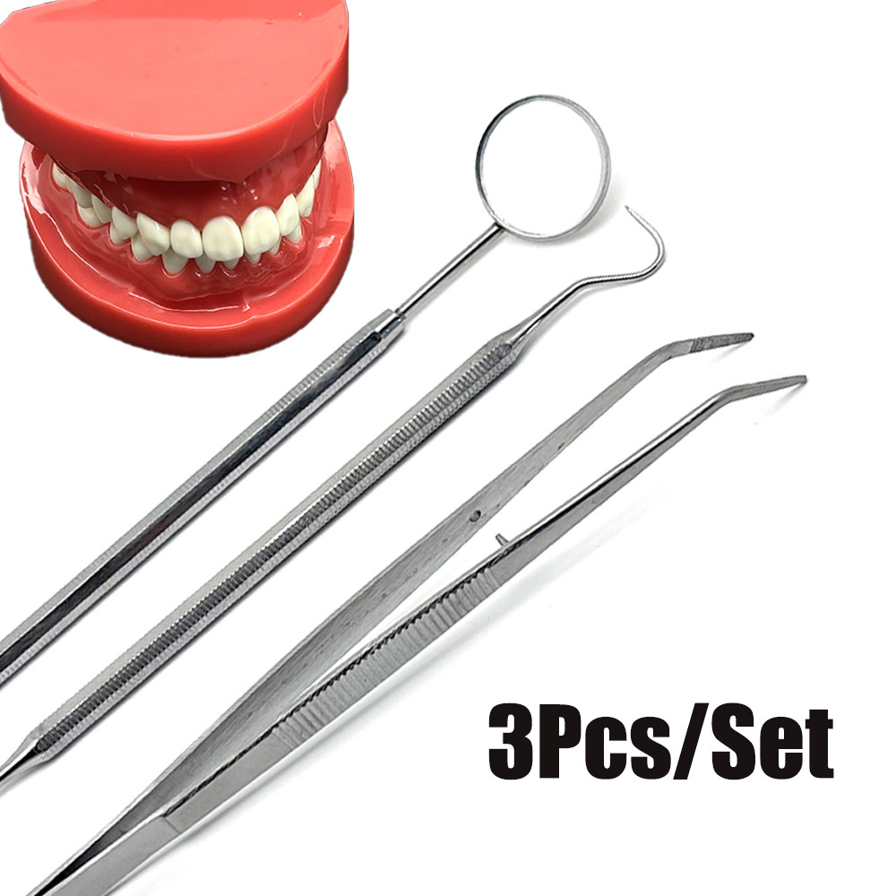 3 ชิ้นทันตแพทย์ Tartar Scraper Scaler แคลคูลัส Plaque Remover ทําความสะอาดฟันสุขอนามัยทันตกรรมเครื่อ
