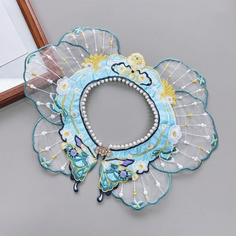 ผ้าคลุมไหล่ฮันฟู ออกแบบสวยงามด้วยเย็บปักถักร้อยลวดลายดอกไม้และผีเสื้อ เหมาะสำหรับเป็นอุปกรณ์เสริมในเสื้อผ้าสไตล์จีนของเด็ก - รูปที่ 3