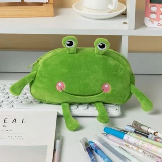 กบกล่องดินสอความงามน่ารักที่ใส่ดินสอสไตล์เกาหลีกล่องดินสอสําหรับสาวตลกกระเป๋ากล่องดินสอสําหรับเด็ก