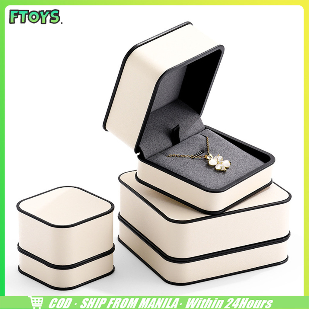 จัดส่งใน24ซม. กล่องใส่เครื่องประดับพกพา หนังPU สำหรับใส่แหวน สร้อยข้อมือ สร้อยคอ จี้ สวย กล่องของขวัญ