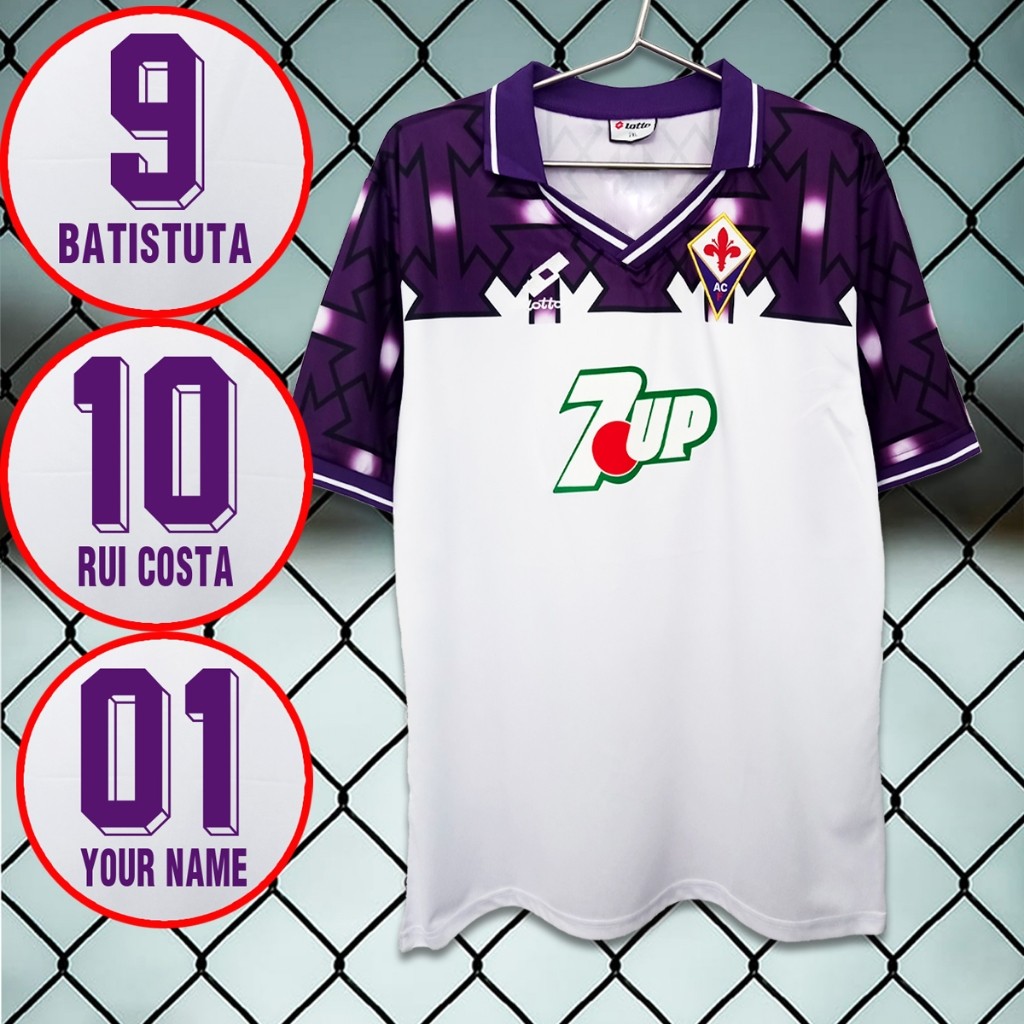 1992-93 เสื้อฟุตบอล Retro Florence Away ไซส์ S-2XL