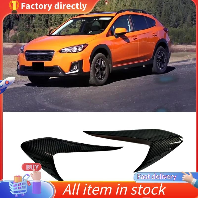 ในสต็อก-จัดแต่งทรงผม ABS ไฟหน้าคิ้วตกแต่งฝาครอบสติกเกอร์ Trim สําหรับ Subaru XV 2012-2016