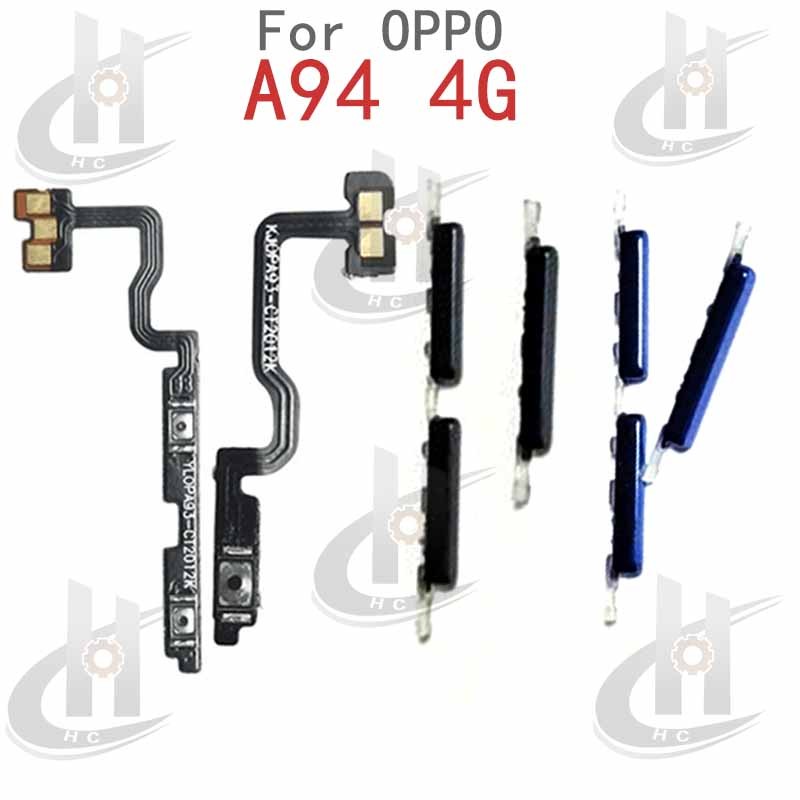 สําหรับ OPPO A94 4G ปุ่มด้านข้างปรับระดับเสียงปุ่ม Flex Cable Keys ปุ่มปิดระดับเสียงขึ้นลงด้านข้างอะไหล่ทดแทน