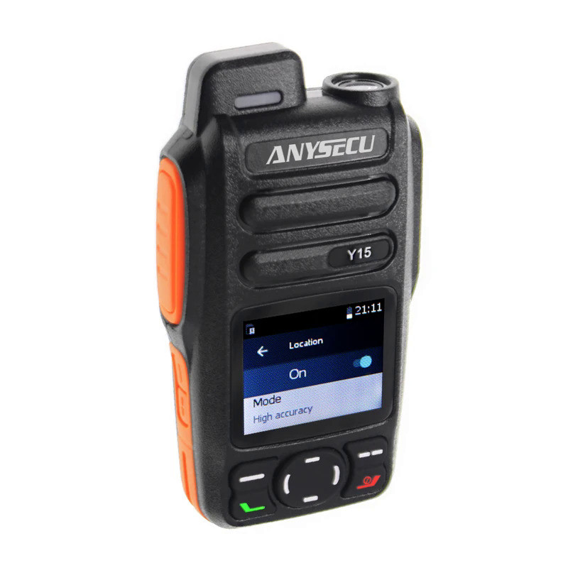 Anysecu Y15 4G Network Radio 4000mAh Android 5.1 Smart Phone POC Radio LTE/WCDMA/GSM Walkie Talkie W