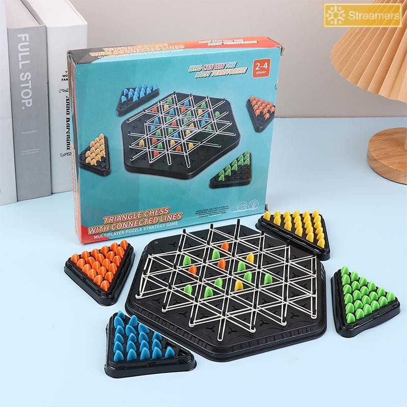 {Streamers} Chain Triangle Chess Splendor Duel Board Strategy Game สําหรับเด็กและผู้ใหญ่ Fun Family 