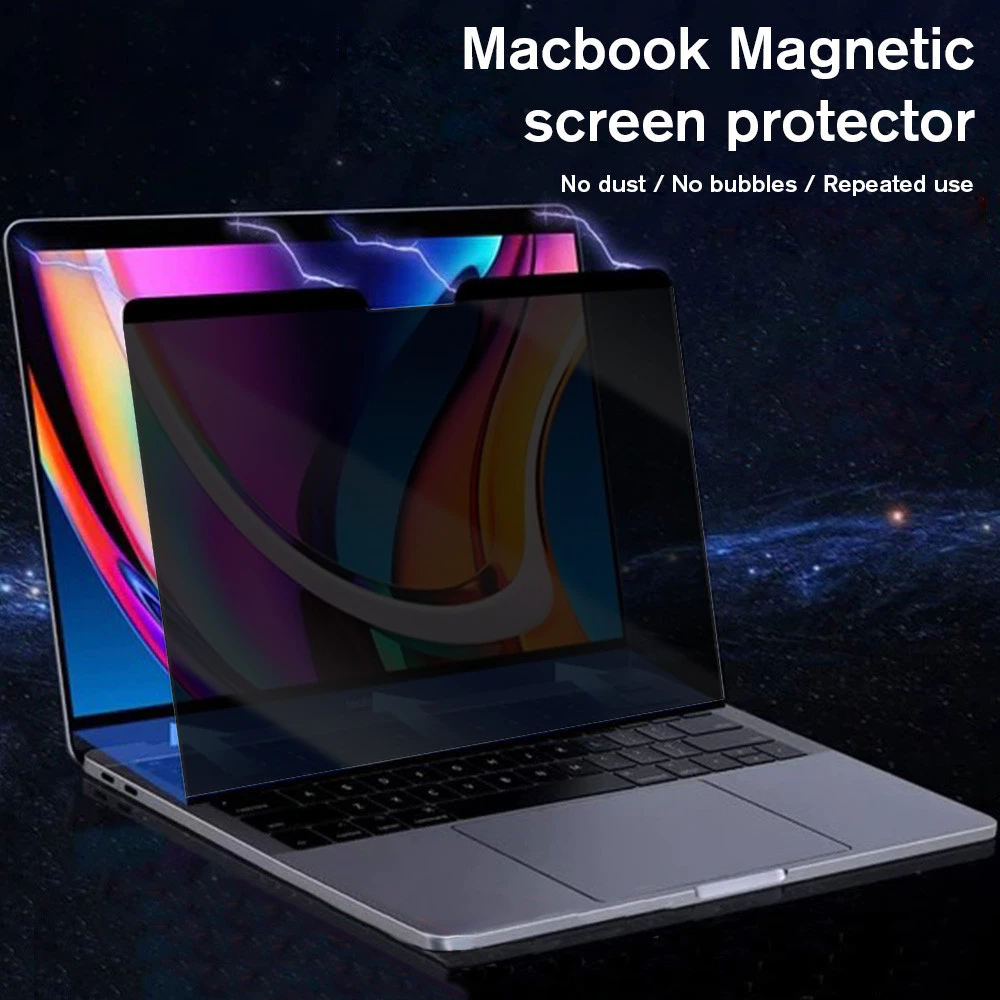 ฟิล์มป้องกันหน้าจอเพื่อความเป็นส่วนตัวระบบแม่เหล็กสำหรับMacBook Pro Air 13 14 15 16นิ้วอุปกรณ์เสริมตัวกปท็อปที่ถอดออกได้