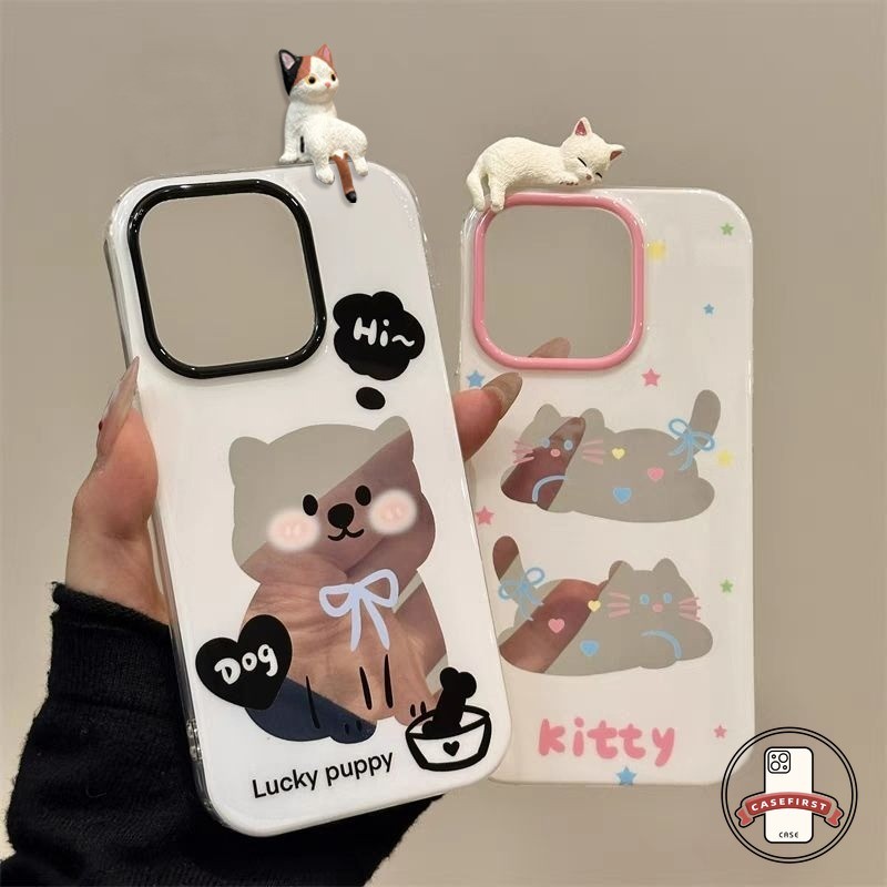 การ์ตูนคู่ลูกแมวลูกแมวน่ารักนุ่ม เคส Redmi 13C 13 10C 9A 12 10A 12C 10 9C 9 Note 13 11s 9 12 10 11 Pro POCO M3