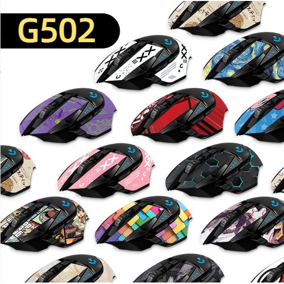 G502 Mouse Anti-slip Sticker G502 HERO Mouse Painted Leather Cartoon Protective Film