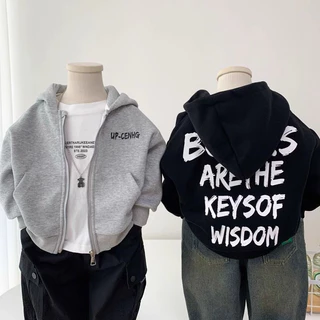 ส่งจากไทย เสื้อกันหนาวเด็ก2-12ขวบ ✨มือ1✨มีซิปหน้ามีหมวกมีหลัง ผ้าสำลีเหมาะสำหรับใสหน้าหนาวใสในห้องแอร์ UP821