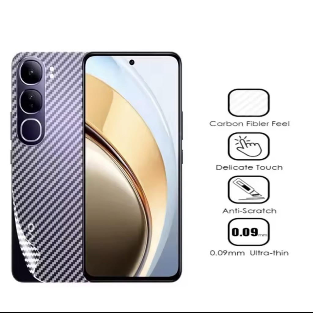 ฟิล์มกันรอยหลัง สำหรับ Vivo Y200 5G ฟิล์มหลัง เคฟล่า กันรอย กันกระเเทก