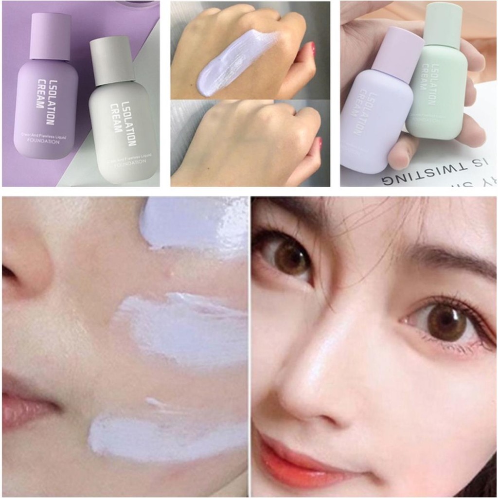 คอนซีลเลอร์ 3 สี บีบีครีมควบคุมความมันติดทนนานคอนซีลเลอร์ธรรมชาติสองในหนึ่งเดียวสีผิวปรับเปลี่ยนฐานครีมรูขุมขนที่มองไม่เห็นแต่งหน้าฐานครีมคอนซีลเลอร์รองพื้นยา