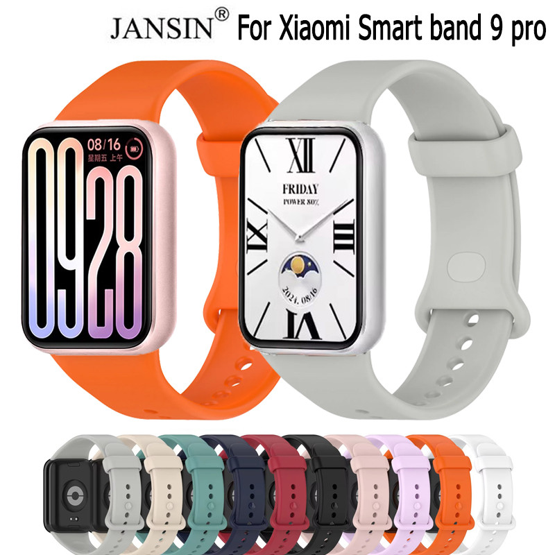 สาย Xiaomi Mi band 9 pro สายนาฬิกาข้อมือซิลิโคน สําหรับ Xiaomi Smart band 9 pro new สาย นาฬิกาสมาร์ท 9Pro
