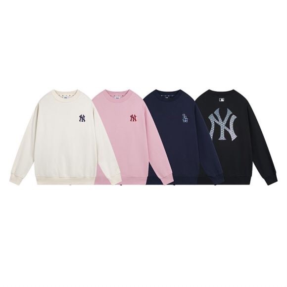 [คลังสินค้าพร้อม] Mlb NY Sweatshirt ใหม่แฟชั่น Precision เย็บปักถักร้อยเสื้อแขนยาว O-neck เสื้อกันหนาว Unisex