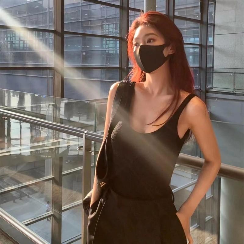 mimi&didi#เสื้อกล้ามผู้หญิง ทรงเว้าหลัง เซ็กซี่ มีบราในตัว เสื้อกล้ามแฟชั่นเกาหลีทรงสวยเว้าหลังสวย #X2896 - รูปที่ 2