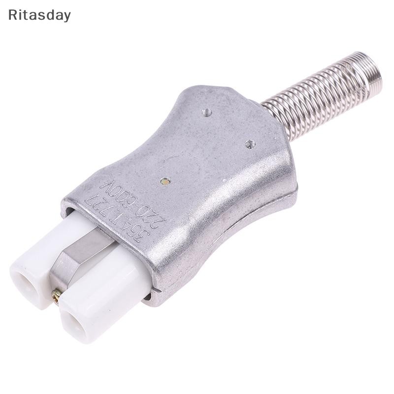 Ritasday ใหม่ 6 มม. IEC C8 เซรามิคสายไฟอุตสาหกรรมซ็อกเก็ตปลั๊กอุณหภูมิสูงชายหญิง Connector เตาอบไฟฟ้า Power Outlet 35A ใหม่