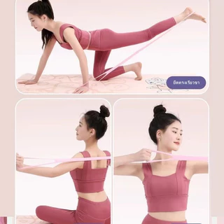 ยางยืดออกกำลังกาย สายรัดต้านทาน สําหรับออกกําลังกาย เหนียว ยืดหยุ่นดี ไม่ขาดง่าย