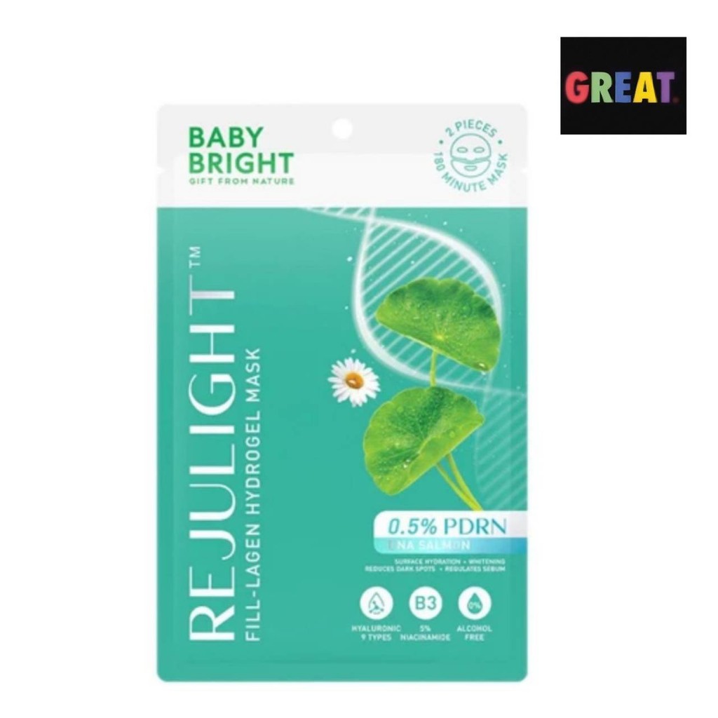 New!! Baby Bright Rejulight fill-Lagen hydrogel Mask 20g เบบี้ไบร์ท รีจูไลท์ฟิล-ลาเจน ไฮโดรเจลมาสก์
