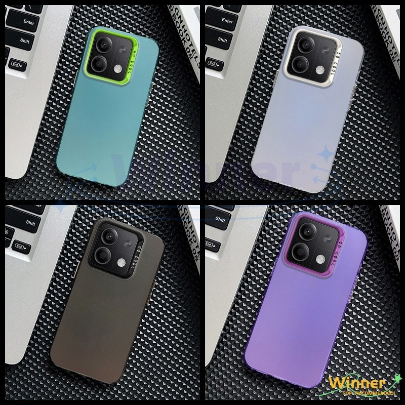 เคส Redmi Note 13 PRO 4G/POCO M6 PRO 4G การป้องกันเลนส์โปร่งใสขั้นสูง Macaron