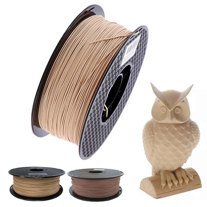 PLA Filament 1.75mm Wood Pla Filaments 3D Printer Non-toxic 500g/250g Sublimation Supplies Wooden Ef