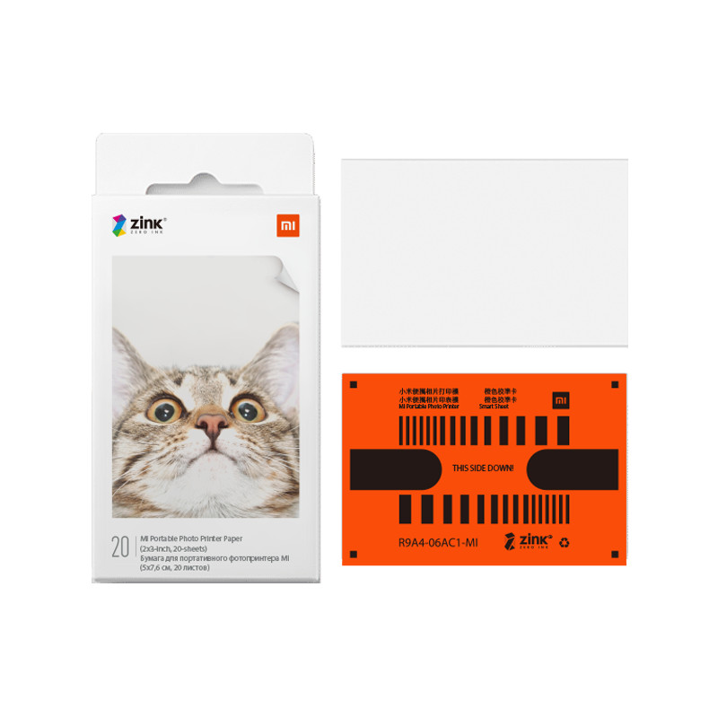 Xiaomi Mi Photo Printer Paper 3x2" 20pcs กระดาษปริ้น สำหรับเครื่องพิมพ์รูป Mi Portable Photo Printer