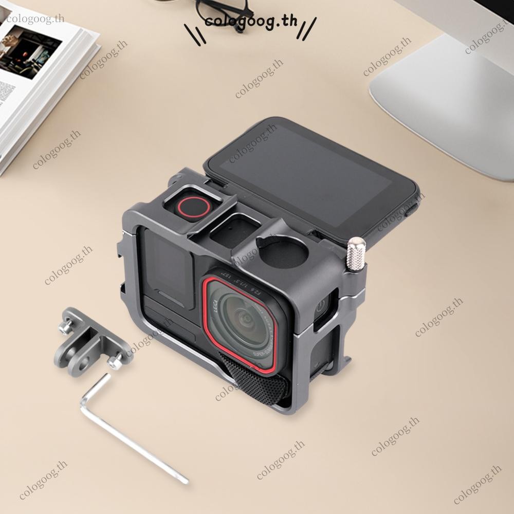 [colog.th] กรงกรอบอลูมิเนียมพร้อมเคสป้องกันโลหะรองเท้าเย็นสําหรับ Insta360 Ace Pro 2