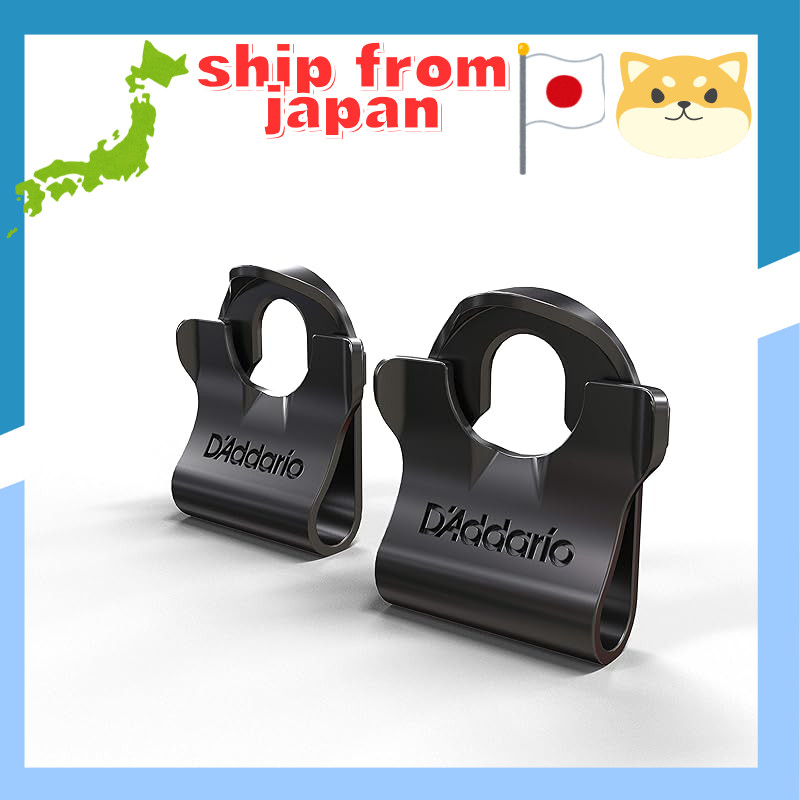 D'Addario Strap Lock Dual Lock Strap Clip PW-DLC-01 [Domestic Genuine Product] Black