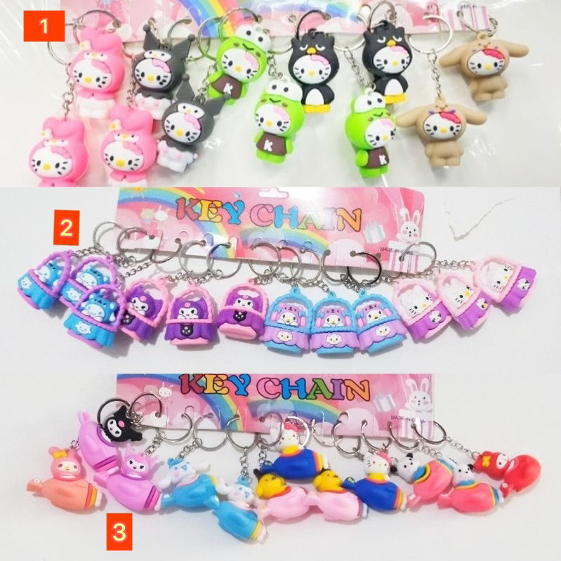 GANTUNGAN (TOS) CHARACTER KEYCHAIN / KUROMI CINNAMOROL LOTSO HK MELODY KEYCHAIN