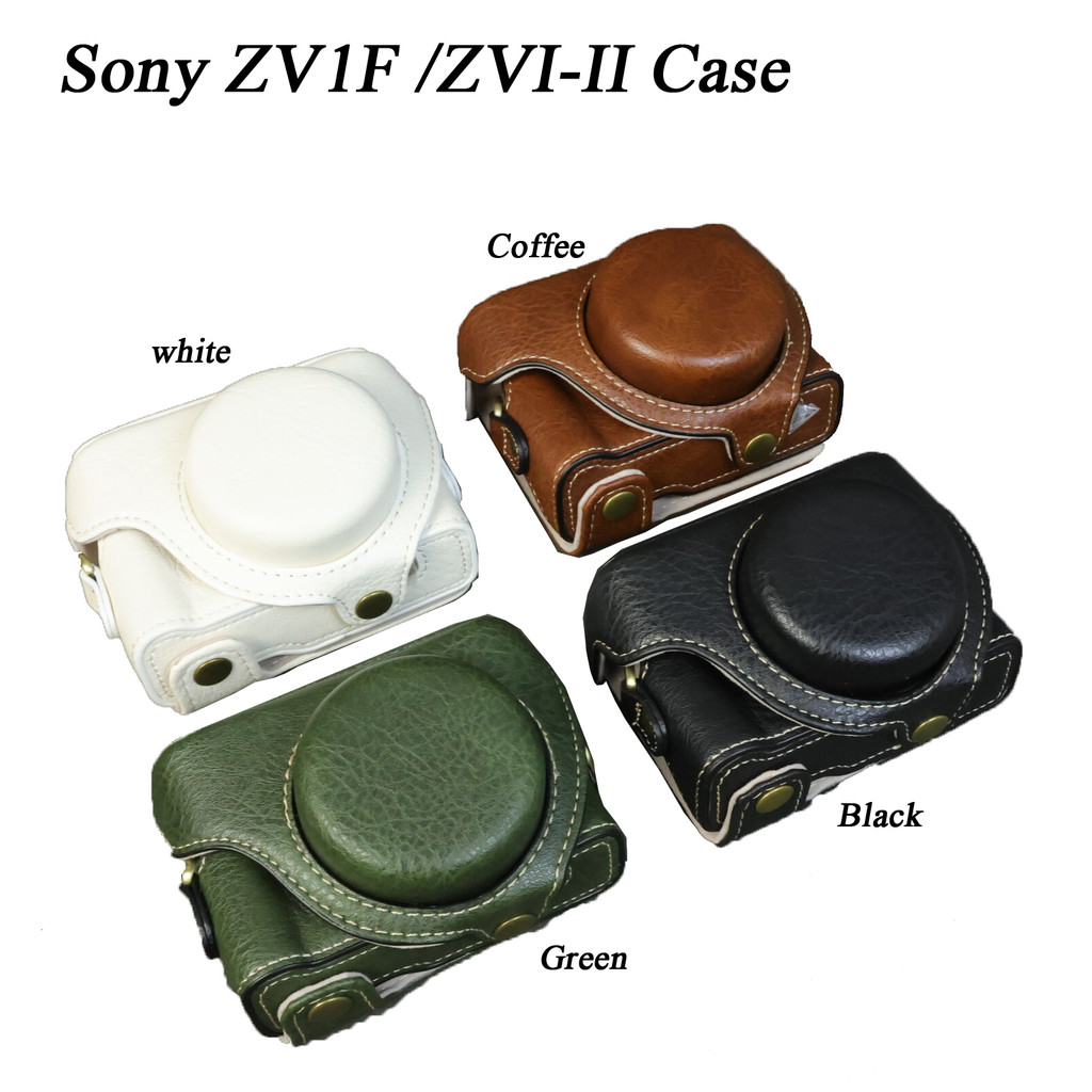 Zv1 II กล้องกระเป๋าหนัง Pu สําหรับ Sony ZV1 Mark II ZV-1 II ZV1 2 ZV1F พร้อมสายคล้องไหล่