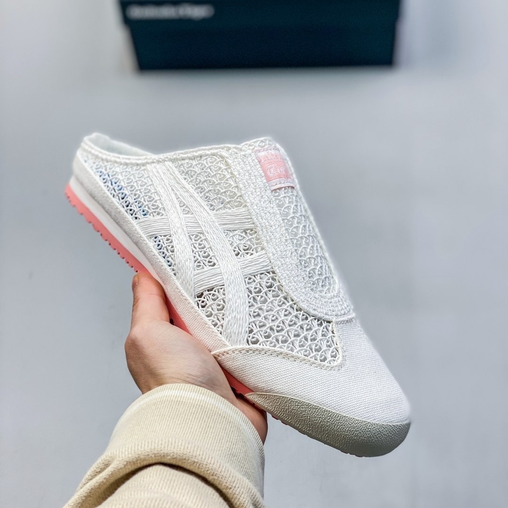 รองเท้าแตะผู้ชายและผู้หญิง Onitsuka Tiger MEXICO 66 SABOT แบบตาข่าย