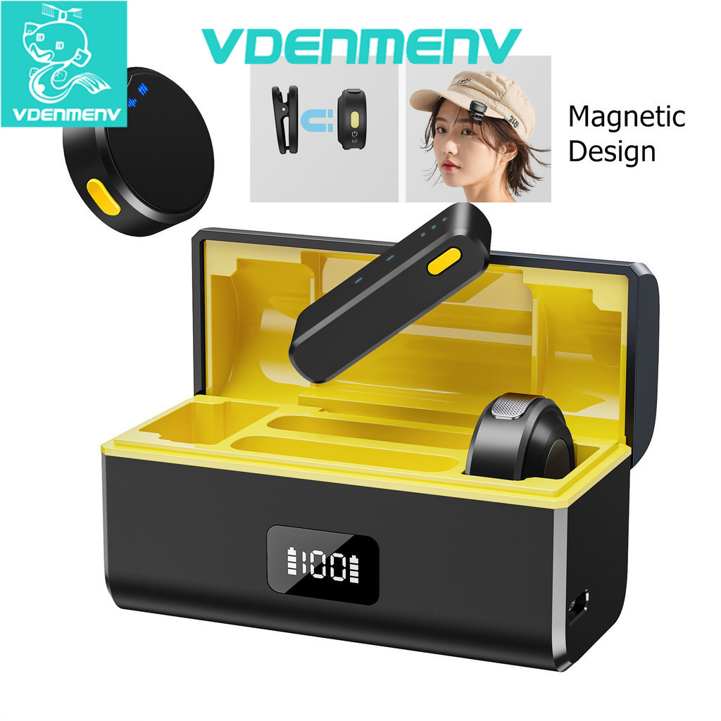 สําหรับบันทึกวิดีโอ: M9 ไมโครโฟนไร้สายแบบหนีบเสื้อสําหรับโทรศัพท์ Apple iPhone ประเภท C Live Podcast