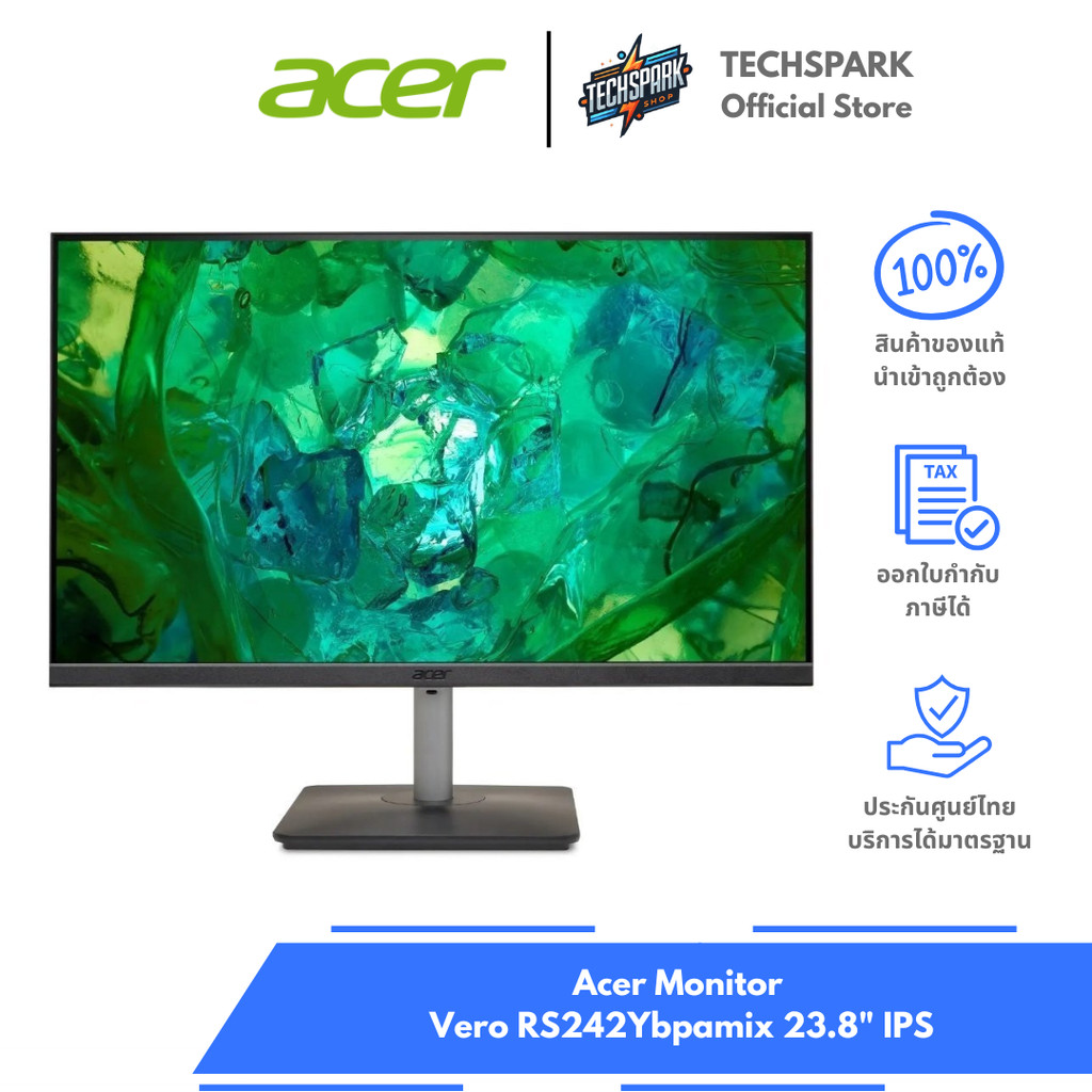 จอมอนิเตอร์ Acer Monitor Vero RS242Ybpamix 23.8" IPS