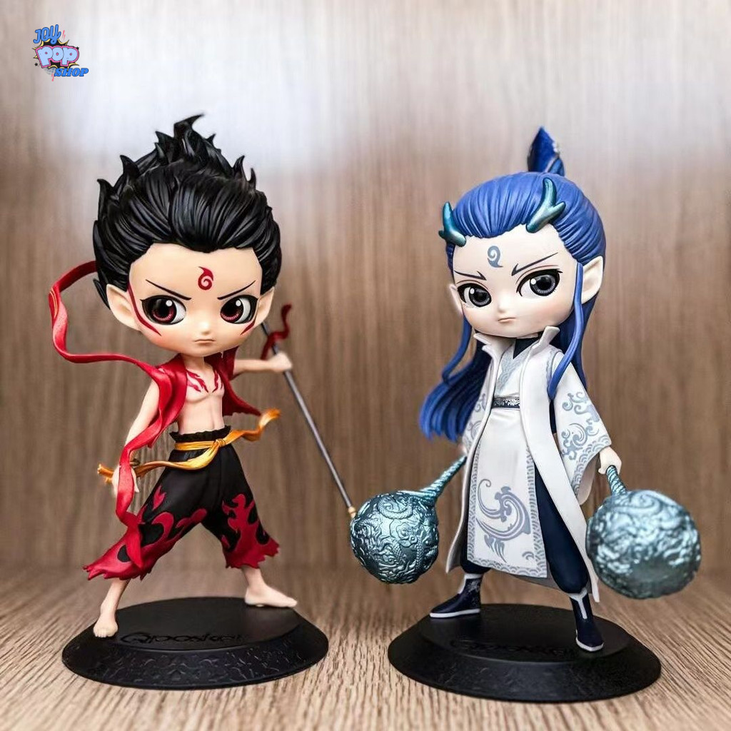 Action figure Nezha Ao Bing 17CM Minifigure Nezha Ao Bing เรซิ่นคอลเลกชันจอแสดงผล PVC Nezha AoBing N