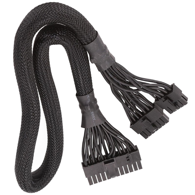 BTM ที่มีประสิทธิภาพ 14 + 10Pin ถึง 24Pin PC PSUCable สําหรับ AX1500I AX1200I AX860I AX760I ทองแดงดี