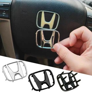 50/53 มม.พวงมาลัยรถป้ายสัญลักษณ์สําหรับโลโก้ Honda Civic Acc…