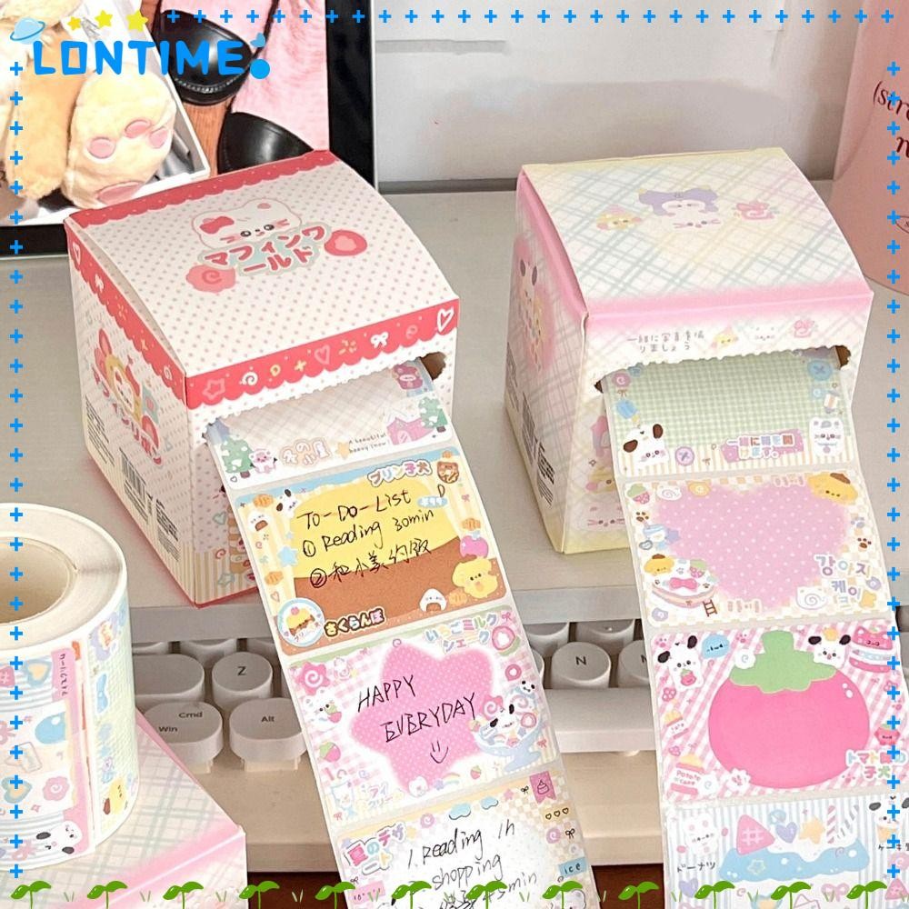 LONTIME 256 ชิ้น/เซ็ต Sticky Note, Pull-out Design เครื่องเขียน Memo Pad, แบบพกพามัลติฟังก์ชั่นกาว DIY ป้ายสติกเกอร์โรงเรียน/สํานักงาน