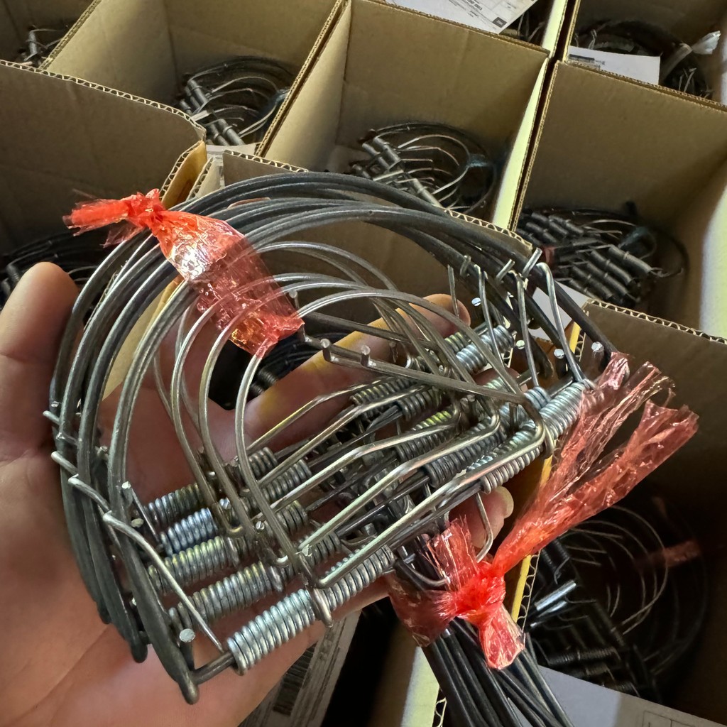 กับดักหนูนา 6 นิ้ว โมดิฟาย ใช้ดักหนูนา หนูพุกใหญ่ 1ชุด10อัน โมดิฟายที่เสียบเหยื่อพร้อมใช้งาน ดีดแรง ดีดแม่น แน่นอน