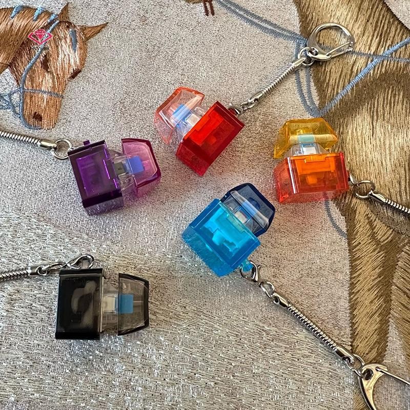 HWETR Creative Keycap พวงกุญแจ Dpression Keycap จี้คีย์บอร์ด Keyswitch พวงกุญแจแปลกกระเป๋าเป้สะพายหลังตกแต่งของขวัญใหม่