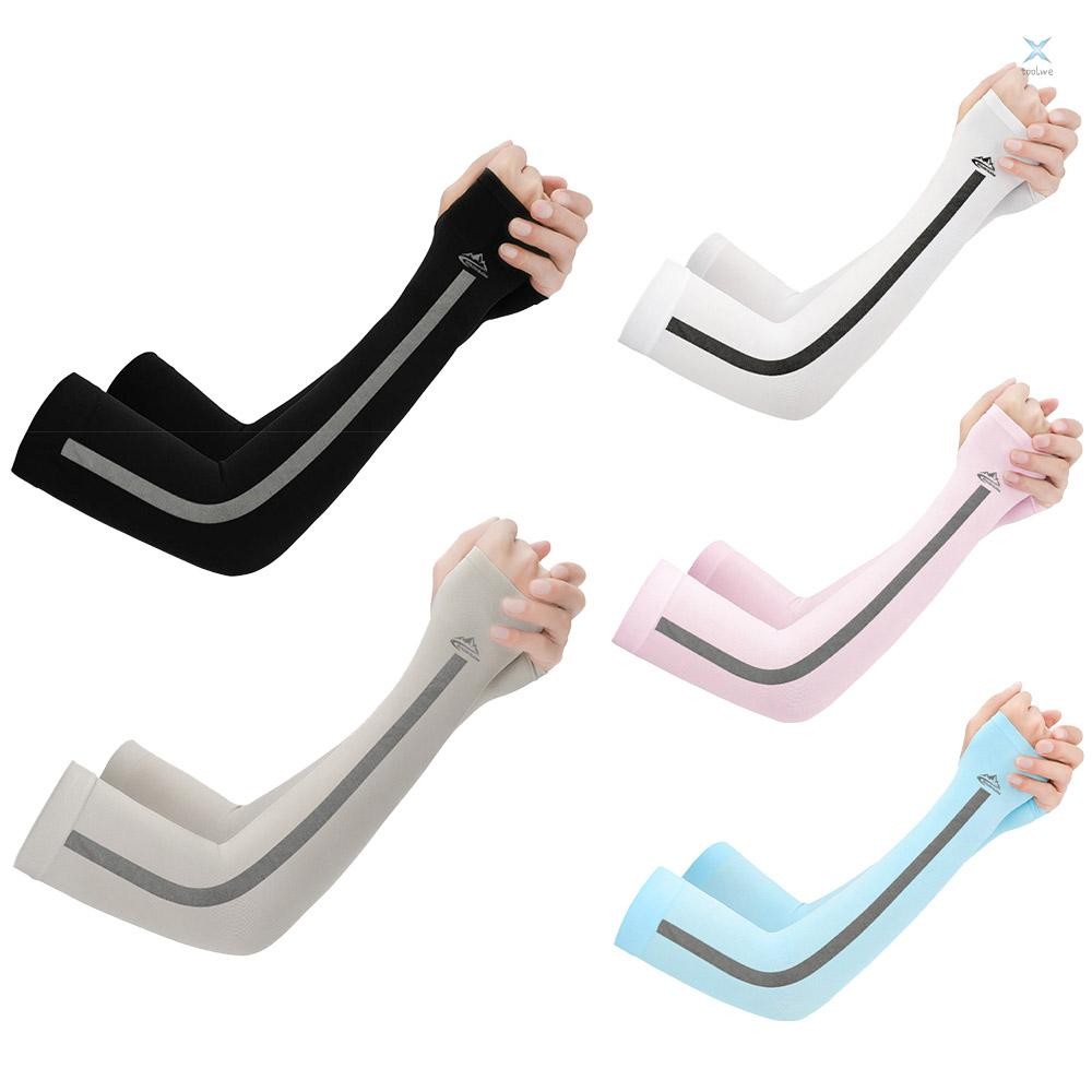 ปลอกแขนกลางแจ้ง UV Sun ป้องกันถุงมือ Cooling แขนสําหรับเดินป่ารอบปีนเขาตกปลาขับรถกีฬาเดินทาง