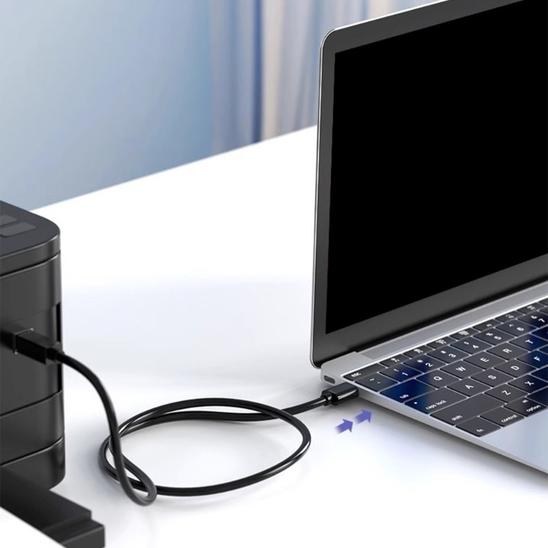 COU ที่เชื่อถือได้ USB A ถึง B สายเครื่องพิมพ์สําหรับโฮมออฟฟิศ USB2 0 B สาย 0 5 1 5m