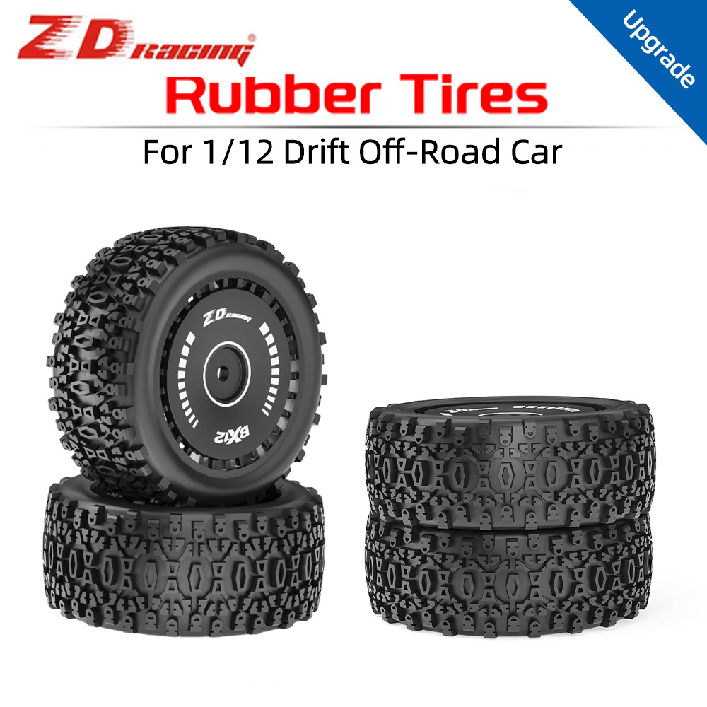 ZD Racing 2PCS RC รถยางยางยางสําหรับ Racing Off-Road รถสําหรับ 12 มม.Hex RC รถและ 1/12 ZD Racing BX1