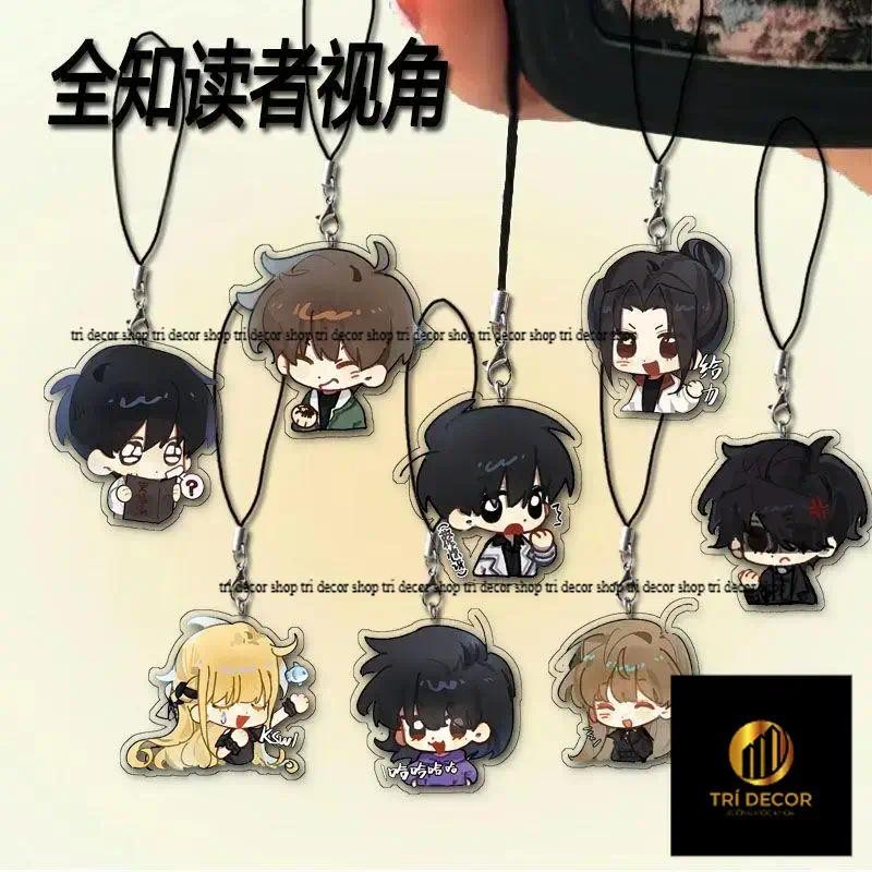 อะนิเมะนวนิยาย omniscient of poison orv มุมมองคอสเพลย์พวงกุญแจเข็มกลัดอะคริลิค badge พวงกุญแจโซ่ไฟฟ้