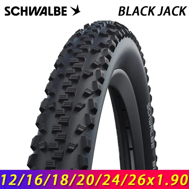SCHWALBE สีดํา JACK 12/16/18/20/24/26x1.90 สายจักรยานยางสําหรับ Birdy MTB เด็กเมืองจักรยานถนน BMX ขี