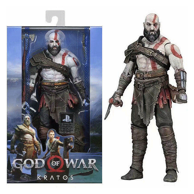 เล่น Shangying NECA God of War 4 Kratos Kratos God of War23cm โมเดลฟิกเกอร์ของเล่น