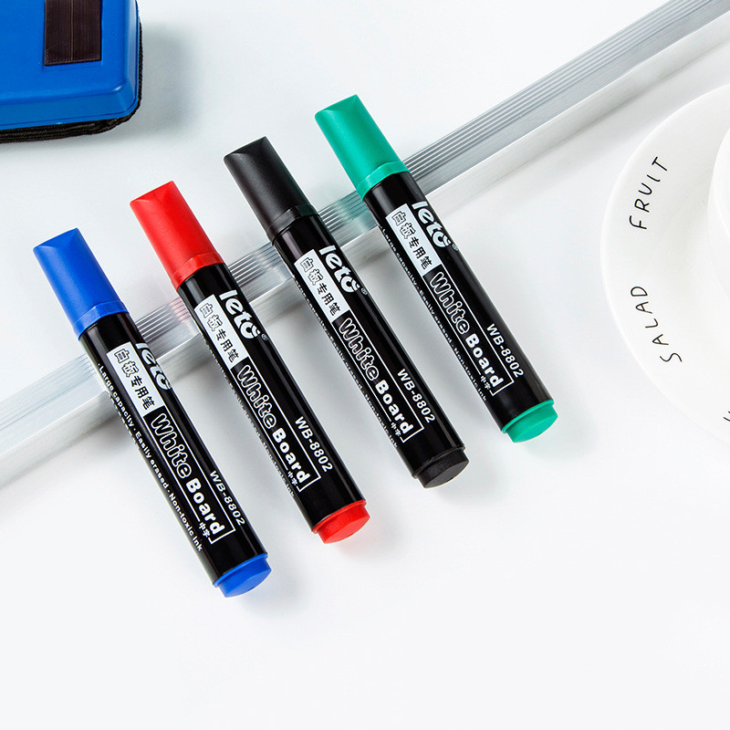 Leto802 Leto802 8803 ปากกาไวท์บอร์ดหัวเดียว Erasable Marker ปากกาการฝึกอบรมปากกาการประชุมสํานักงานใช