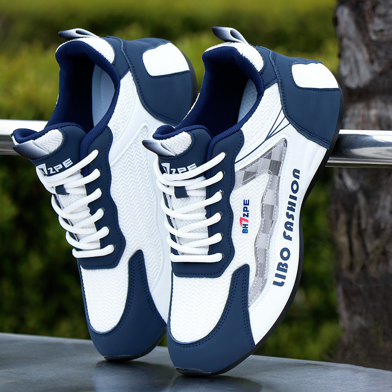 ผู้ชายตาข่ายรองเท้าผ้าใบลื่นรองเท้ากีฬาลําลองที่มีพื้นรองเท้านุ่มสําหรับวิ่ง