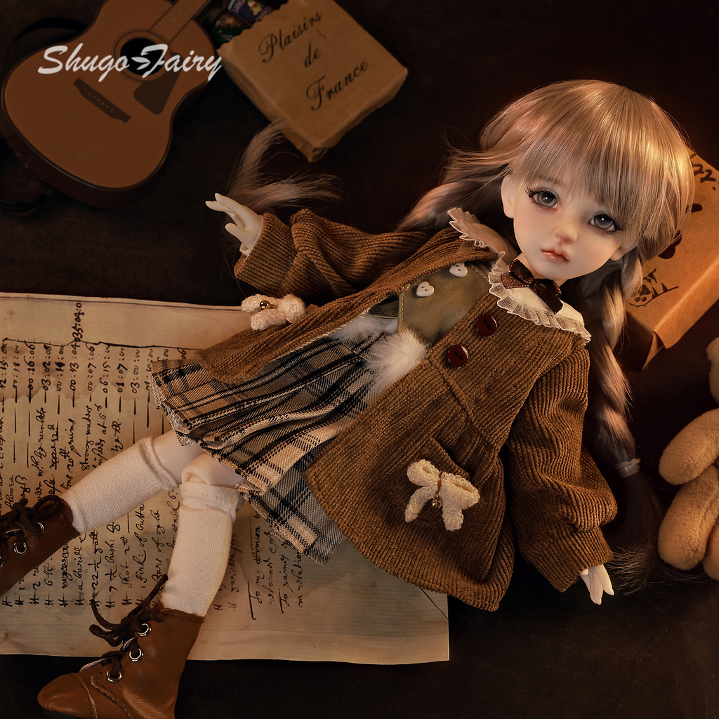 Shugafairy Ophelia 1/6 Bjd ตุ๊กตานักเรียน Preppy ฤดูใบไม้ร่วงกระโปรงลายสก๊อตน่ารัก Fullset Sphere Joint Bjd เสื้อผ้า Bjd Fairy อะนิเมะตัวเลข